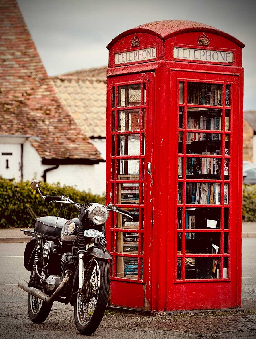 Patina and phone box